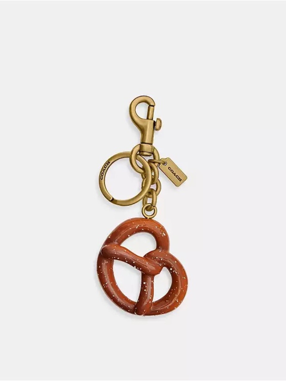 NWT - Coach Small Pretzel Bag Charm